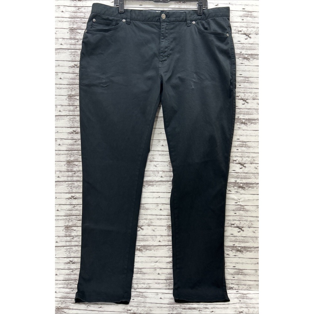 Peter Millar Ultimate Sateen 5-Pocket Golf Pants Black Mens Size 40x33 ME0B39